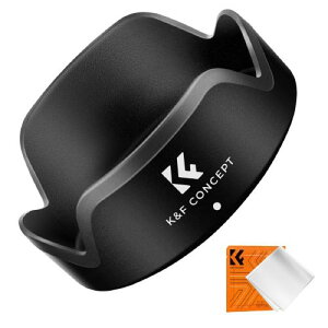 KF Concept レンズフード EW-53 互換品 バヨネット式 For EF-M 15-45 mm f/3.5-6.3 IS STM;RF-S 18-45 mm f/4.5-6.3 IS STM 直射光防止 画質向上 耐スクラッチ カメラ用アクセサリー 交換レンズ アクセサリ RFレンズ