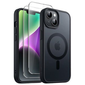 JETech 3 in 1 iPhone 14 6.1 C`p }Olbg P[X 2KXtBt MagSafeΉ }bgobN ϏՌX}zJo[ (ubN)