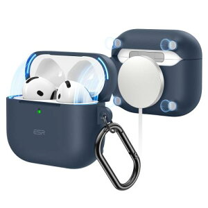 ESR AirPods 4 P[X (HaloLock) AirPods 4 P[X (2024) (USB-C) Ή MagSafe Ή JritSh~Jo[ CloundV[Y lCr[u[