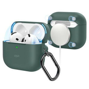ESR AirPods 4 P[X (HaloLock) AirPods 4 P[X (2024) (USB-C) Ή MagSafe Ή JritSh~Jo[ CloundV[Y O[