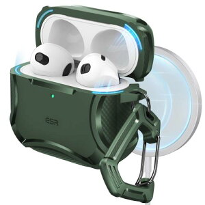 ESR AirPods 4P[X (HaloLock) AirPods 4 P[X(2024) (USB-C) Ή MagSafe Ή ͗h~ }OlbgW CyberV[Y O[