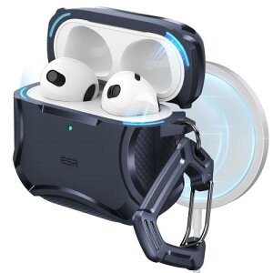 ESR AirPods 4P[X (HaloLock) AirPods 4 P[X(2024) (USB-C) Ή MagSafe Ή ͗h~ }OlbgW CyberV[Y u[