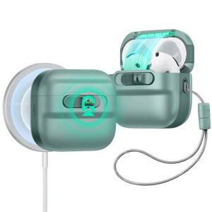 ESR AirPods 4P[X(HaloLock) AirPods4(2024)(USB-C)Ή MagSafeΉ }OlbgWbN Xgbvth~یJo[ PulseV[Y O[