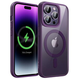 JETech iPhone 14 Pro 6.1C`p }Olbg P[X MagSafeɑΉ Ռz op[Jo[ \bhJ[}bgTPUt[ h~ NAobN (fB[vp[v)
