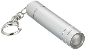 エルパ (ELPA) LEDキーライト LEDライト 懐中電灯 ランタン 直径16×全長76mm シルバー DOP-785(SL)