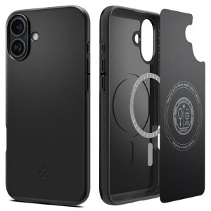 17NЗ̋ZpSpigen iPhone 16 P[X MagSafeΉ ϏՌ ^ y }bg ČRMILKi VEtBbgE}OtBbg ACS08186 (ubN)