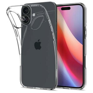 Spigen iPhone 16 Plus P[X NA ϖh~ TPU \tg ϏՌ ČRMILKi LbhENX^ ACS08064 (NX^ENA)