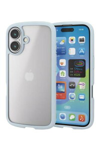 �G���R�� iPhone 16 �P�[�X �V���L�[�N���A �ϏՌ� �Ռ��z�� �t���[���J���[ �n�C�u���b�h ���^ �y�� ���C�����X�[�d �X�g���b�v�z�[�� �X�g���b�v�z���_�[�V�[�g ���C�g�u���[ PM-A24ATSLFCSBU