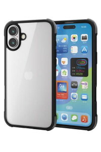 GR iPhone 16 Plus P[X wʃNA ϏՌ Ռz y nCubh 4pGA[NbV CX[dΉ MUBRAIN ubN×NAubN PM-A24BHVAIRBK