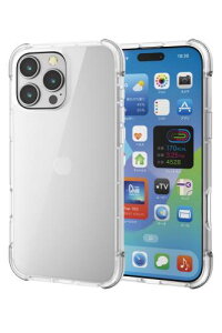 GR iPhone 16 Pro Max P[X wʃNA ϏՌ Ռz y nCubh CX[dΉ 4pGA[NbV MUBRAIN NA×NA PM-A24DHVAIRCR