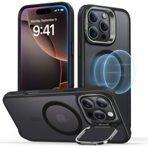 �f�U�C����܃V���[�Y�IESR iPhone 16 Pro Max �P�[�X MagSafe�Ή� �B���X�^���h �����\ ���C�����X�[�d�Ή� �ČRMIL�K�i �ϏՌ� ���h�~ �y�� �X�}�z�P�[�X ���������x ��phone16pro max �P�[�X Classic�V