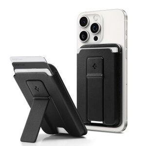 Spigen MagSafe�Ή� �J�[�h�P�[�X �L�b�N�X�^���h�t�� iPhone 15, iPhone 14, iPhone 13, iPhone 12 �Ή� �}�O�l�b�g �X�}�z �J�[�h�P�[�X �}�O�l�b�g�t�� ��ʌn IC�J�[�h �X�}�[�g�t�H�[���h2 AFA07149 (�u���b