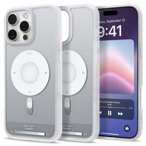 17NЗ̋ZpSpigen iPhone 16 Pro P[X MagSafeΉ NA Xgbvz[ ČRMILKi EgEnCubhE}OtBbg ACS08139 (NVbNEVo[)