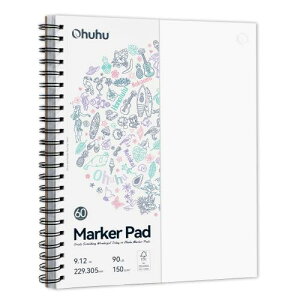 Ohuhu XPb`ubN }[J[yp p ʂ肵Ȃ 229mm×305mm 150gsm \ʎgp\ 60/120y[W ~Vڕt