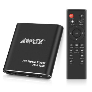 AGPTEK HDMIfBAv[[A-MKV/RM- HDDUSBhCuSDJ[hp̃ubN~j1080ptHDEgHDMIfW^fBAv[[ (HA0053B-FBA)