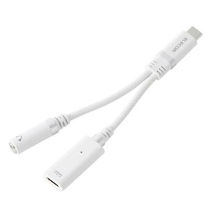 GR USB C to 3.5mm Cz ϊA_v^ I[fBI WbNϊ DAC VRbV nC] [dȂ PDΉ y/ʘb iPhoneEandroidΉ zCg MPA-C35DPDSMWH