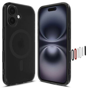 JRg[Jo[t Spigen iPhone 16 P[X MagSafeΉ NA ϖh~ Xgbvz[ ČRMILKi EgEnCubhTE}OtBbg ACS09074 (tXgEubN)