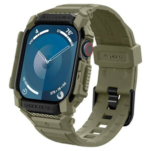 Spigen Apple Watch 10 P[X 46mm P[Xoȟ^ ϏՌ PC TPU d\ X|[coh  Ռ z ϋv h~ MbhEA[}[Ev(re[WJ[L)