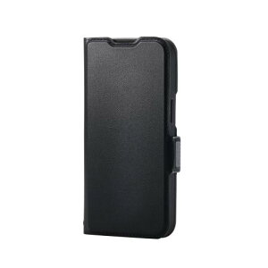 �G���R�� iPhone 16e �P�[�X �蒠�^ �}�O�l�b�g�� ���U�[ �ϏՌ� �Ռ��z�� 3�̃|�P�b�g �J�[�h���[ �X�^���h�@�\ ���C�����X�[�d�Ή� �X�g���b�v�z�[���t�� �u���b�N PM-A25SPLFY3BK
