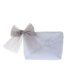 [メゾン ド フルール] ポーチ・巾着 ECラインストーンポーチ レディース グレイッシュブルー