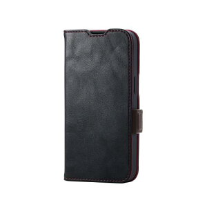 �G���R�� iPhone 16e �P�[�X �蒠�^ �}�O�l�b�g�� ���U�[ �ϏՌ� �Ռ��z�� �J�[�h���[ �X�^���h�@�\ ���C�����X�[�d�Ή� �X�g���b�v�z�[���t�� �u���b�N PM-A25SPLFYBK