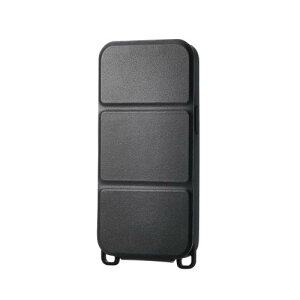 �G���R�� iPhone 16e �P�[�X �\�t�g���U�[ �c�^ �t���b�v �w�ʏ����h�~ �X�^���h�@�\ �}�O�l�b�g ���C�����X�[�d�Ή� �X�g���b�v�z�[���t�� �u���b�N PM-A25SPLFYTBK