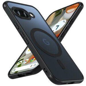 2025VoFor Google Pixel 9a P[X MagSafeΉ  NA y ϏՌ wh~ ΂ݖh~ CX[dΉ X}zP[X  lC O[OsNZ9a Jo[ (ubN)