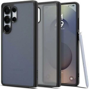 18�N�З��̋Z�p��Spigen Galaxy S25 Ultra �P�[�X �ϏՌ� �X�g���b�v�z�[�� ���ϖh�~ �o���p�[ �ČRMIL�K�i �E���g���E�n�C�u���b�h ACS08962 (�t���X�g�E�u���b�N)