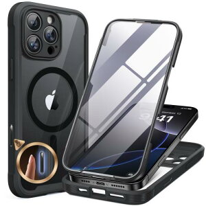 Miracase iPhone16pro P[X MagSafeΉ X}zP[X Phone16pro p Jo[ 9H KX 360°ی Sgop[یP[X 6.3C` tJo[ CX[dΉ }OZ[tΉ }Olbg