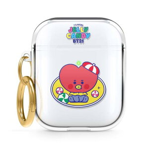 elago AirPods Ή P[X NA BT21 ObY NAP[X Jri t ANZT[ [ Apple AirPods1 AirPods2 Wireless/Charging Case GA|bc GA[|bY Ή ] LINE FRIENDS BT21 JELLY CANDY TATA