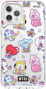 elago iPhone12 Pro Max �Ή� �P�[�X �N���A BT21 �O�b�Y �N���A�P�[�X ���� �X�}�z�P�[�X [ iPhone 12 Pro Max �A�C�t�H��12 Pro Max �A�C�t�H��12�v���}�b�N�X �Ή� ] LINE FRIENDS BT21 JELLY CANDY �Z�u���t���[�o�[