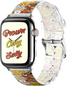 [elago] Apple Watch �Ή� �o���h �N���A ���C���t�����Y ���C�Z���X ���i �N���A�o���h ���� �x���g [ AppleWatch �A�b�v���E�H�b�` Ultra / Ultra2 / SE / SE2 / Series 9 8 7 �� (49mm 45mm 44mm 46mm) �Ή� ] LINE FRIEND