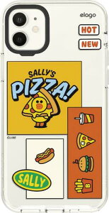 elago iPhone11 Ή P[X CtY CZX i NA Jo[  LINEtY X}zP[X 킢 ϏՌ NAP[X [ Apple iPhone 11 ACtH11 Ή ] LINE FRIENDS BURGER TIME 