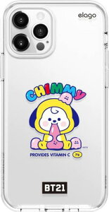 elago iPhone12 Pro / iPhone12 �Ή� �P�[�X �N���A BT21 �O�b�Y �N���A�P�[�X ���� �X�}�z�P�[�X [ iPhone12 mini �A�C�t�H��12 mini �A�C�t�H��12�~�j �Ή� ] LINE FRIENDS BT21 JELLY CANDY CHIMMY