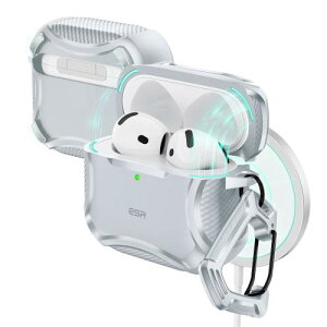 ESR AirPods 4P[X (HaloLock) AirPods 4 P[X(2024) (USB-C) Ή MagSafe Ή ͗h~ }OlbgW CyberV[Y MNV[O[