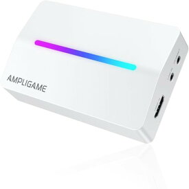 FIFINE キャプチャーボード Switch対応 4K パススルー 1080P 60FPS ビデオキャプチャー USB 3.0 HDMI キャプチャー 低遅延 ビデオ録画 ストリーミング ゲーム実況 画面共有 ライブ配信用 Windows/Mac/PS4/PS5対応 白 AmpliGame V3W