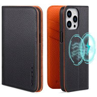 VISOUL iPhone15 Pro 対応 ケース 手帳型 本革 MagSafe対応 アイフォン15 Pro ケース スマホケース レザ…