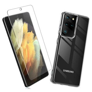 2Zbg1 FOR Galaxy S21 Ultra p̃KXtB + 1 FOR Galaxy S21 Ultra p̕یJo[ی Galaxy S21 Ultra TPU \tg VRP[X KX / dx9H / /یtB PCduoduo