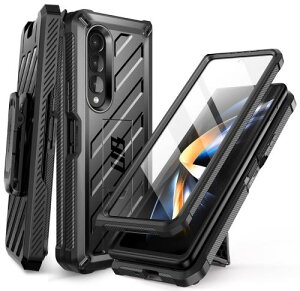SUPCASE Galaxy Z Fold 4 5G (2022) P[X SC-55C SCG16 Sʕی ČRMILKi擾 یtBt X^h@\ ϏՌ |Nbvt ی op[ UnicornV[Y