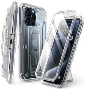 SUPCASE iPhone 15 Pro P[X 6.1C` 2023 Sʕی ϏՌ ČRKi擾 P[XƉtیtB̌^ Nbvt ho X^hEO@\ X|[c UBProV[Y