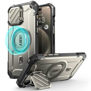 SUPCASE iPhone 15 Pro Max P[X 6.7C` 2023 Jo[ MagSafeΉ JYی X^h@\ ČRMILKi擾 Ռz lp AEghAp UBMagXTV[Y
