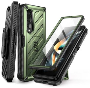 SUPCASE Galaxy Z Fold 4 5G (2022) P[X SC-55C SCG16 Sʕی ČRMILKi擾 یtBt X^h@\ ϏՌ |Nbvt ی op[ UnicornV[Y