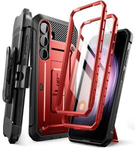 SUPCASE Galaxy S24 P[X 5G 2024N SC-51E SCG25 ČRMILKi擾 񖇑OʃJo[ ]xgNbvt X^h@\ یtBt wFؑΉ ϏՌ ho AEghA یJo[ UBProV