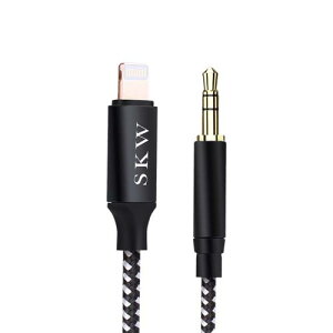SKW Lightning 3.5mm aux P[u[Apple MFiF] iphone ϊ Cz HIFI ϋviC҂ HIFI Aux R[h wbhtH Xs[J[ȂǂɐڑiPhone14 Plus/Pro iPhone13/iPhone12/iPhone11/iPhoneSE/iPhon