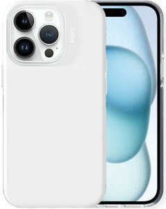 MOFT MagSafe対応ケース カバー MagSafeブースター 磁気強度2倍 マグネット搭載 耐衝撃 落下防止設計 すり傷防止 ポリウレタン ニュートラルデザイン iPhone 15 Pro ホワイト