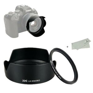 JJC 2-in-1 Lm ES-65B ݊ Ԍ` Yt[h  UVtB^[ Lbg Canon RF 50mm F1.8 STM Y Kp Eos R5 R6 R RP Ra Ή YNX t
