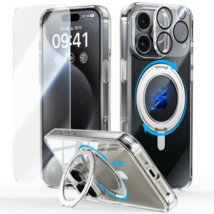 360°]EJUESHITUO 3 in 1 iPhone 16 Pro p̃P[X 360°X^h cEu phone16pro P[X MagSafe[dΉ ČRMILی 1XXN[+1XYیt ςȂ ^ d