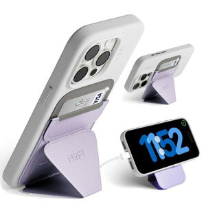 MOFT スマホスタンド MOVAS? 耐久磁力強化版 Snap-On iPhone 16 iPhone 15 iPhone14 iPhone13 iPhone12 MagSafe対応 傷や汚れに強い マグネット カードケース 最大2枚