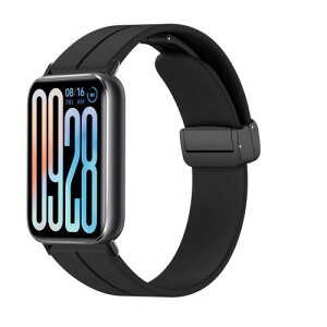 [SinRenn] �o���h Xiaomi Smart Band 9 Pro/Band 8 Pro �Ή� �_�炩�� �V���R���� �e�� �����o���h ���C�t�� �}�O�l�b�g�o�b�N�� �x���g �T�C�Y���߉\ ���C�J�� �y�� �_��ȃV���R�� �����x���g �X�g��