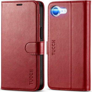 TUCCH iPhone16e �Ή� �P�[�X �蒠�^ �A�C�t�H��16e �蒠�P�[�X �J�[�h���[ ���u���X�^���h�@�\ [RFID�u���b�L���O] �ϏՌ� �S�ʕی� TPU�f�� PU���� �����ӂ���16e�J�o�[ (2025�N���� 6.1�C���` �A�C�t